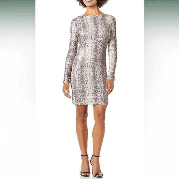 open lace back dress Dress The Population Lola Dress - White